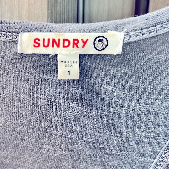 NEW! $148 ANTHROPOLOGIE SUNDRY Anthropologie tank mini dress side ruched 1 / S - Picture 6 of 13